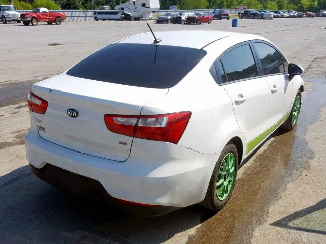 KNADM4A30G6621717 - 2016 KIA RIO LX WHITE photo 4