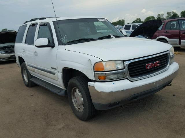 1GKEC13T61R167750 - 2001 GMC YUKON WHITE photo 1