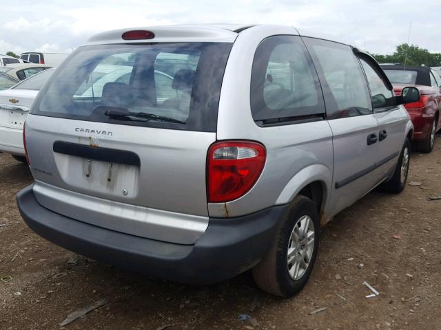 1D4GP25B56B738599 - 2006 DODGE CARAVAN SE SILVER photo 4