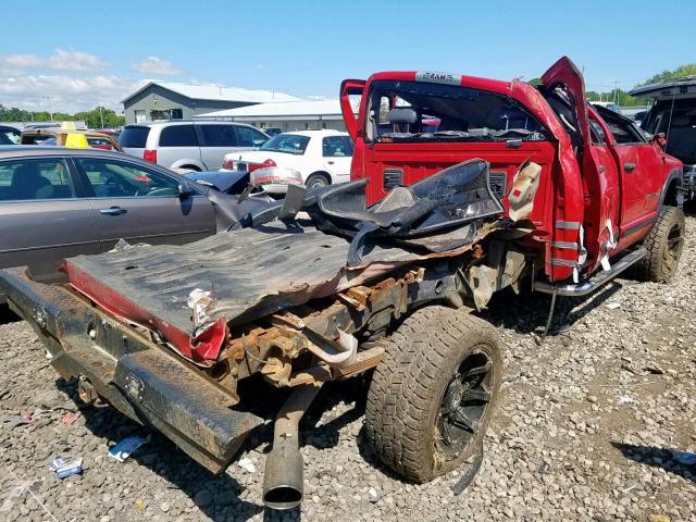 3D7KS28CX6G107239 - 2006 DODGE RAM 2500 S წითელი ფოტო 4