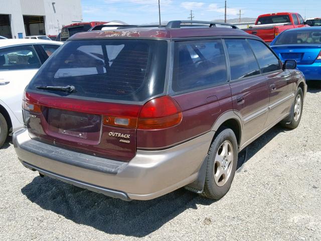 4S3BG6859X7623464 - 1999 SUBARU LEGACY OUT RED photo 4