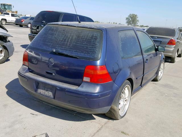 9BWBT61J614064442 - 2001 VOLKSWAGEN GOLF GL BLUE photo 4