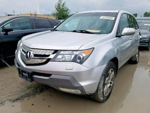 2HNYD28287H003172 - 2007 ACURA MDX SILVER photo 2