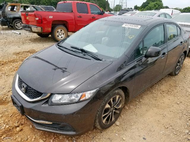 2HGFB2F82DH555645 - 2013 HONDA CIVIC EX GRAY photo 2