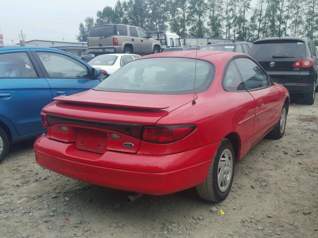 3FAKP1135WR266454 - 1998 FORD ESCORT ZX2 RED photo 4