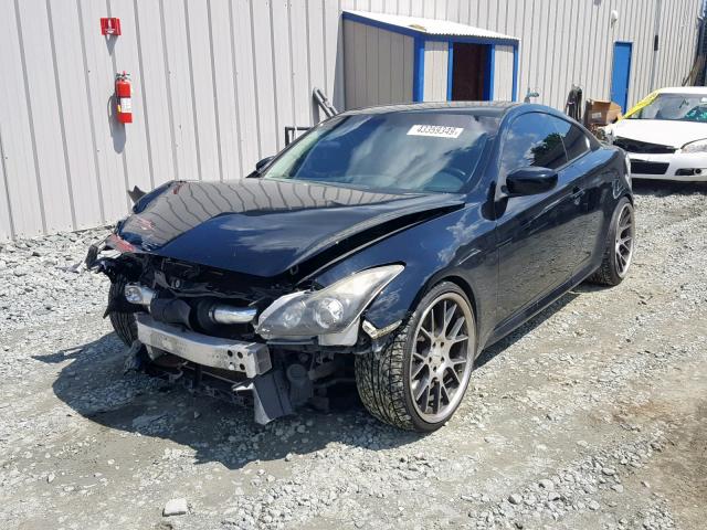 JNKCV64E08M100867 - 2008 INFINITI G37 BASE BLACK photo 2