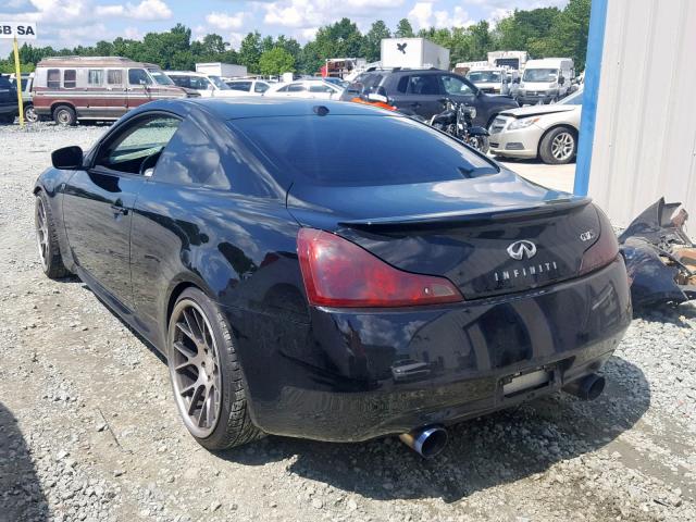 JNKCV64E08M100867 - 2008 INFINITI G37 BASE BLACK photo 3