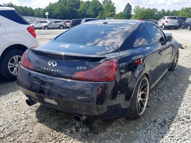 JNKCV64E08M100867 - 2008 INFINITI G37 BASE BLACK photo 4