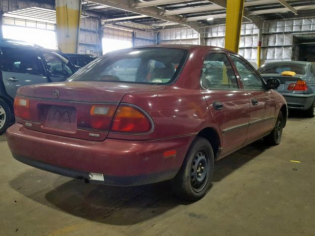 JM1BB1411T0302882 - 1996 MAZDA PROTEGE DX RED photo 4