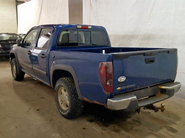 1GCDT13E578233969 - 2007 CHEVROLET COLORADO BLUE photo 3