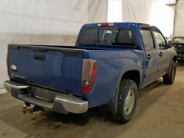 1GCDT13E578233969 - 2007 CHEVROLET COLORADO BLUE photo 4