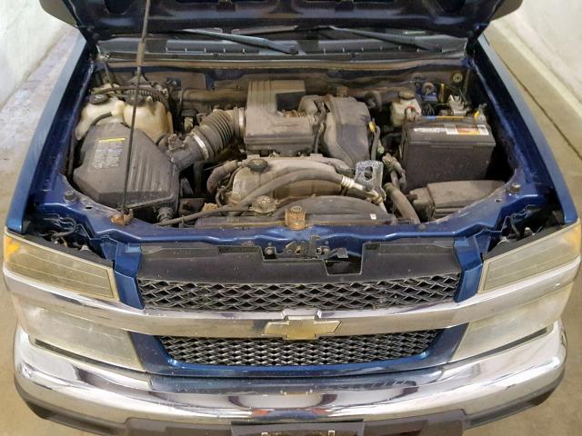 1GCDT13E578233969 - 2007 CHEVROLET COLORADO BLUE photo 7