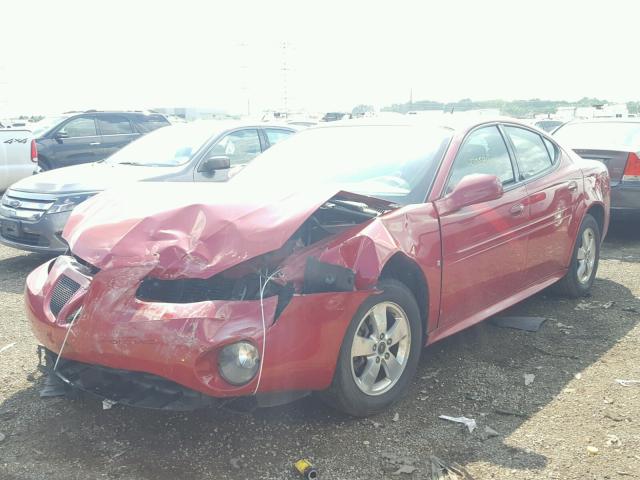 2G2WP552161249762 - 2006 PONTIAC GRAND PRIX RED photo 2