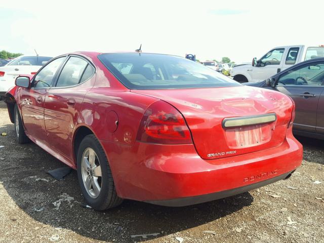 2G2WP552161249762 - 2006 PONTIAC GRAND PRIX RED photo 3