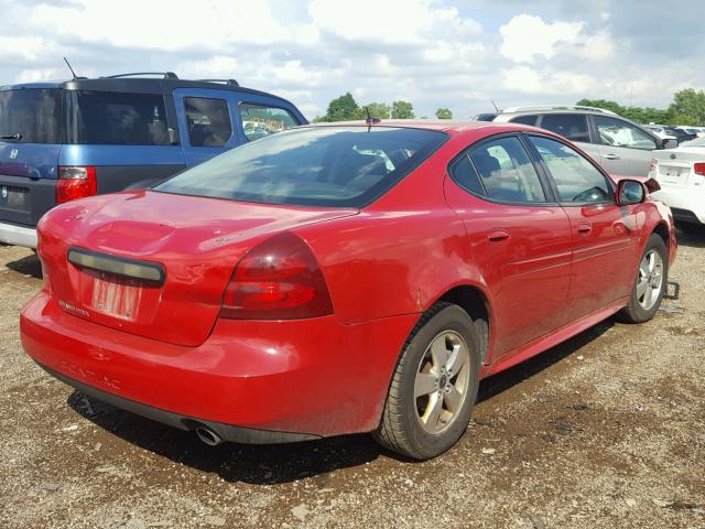 2G2WP552161249762 - 2006 PONTIAC GRAND PRIX RED photo 4