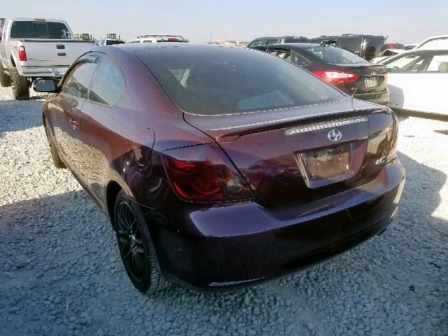 JTKDE177X50017934 - 2005 TOYOTA SCION TC 紫色 照片 3
