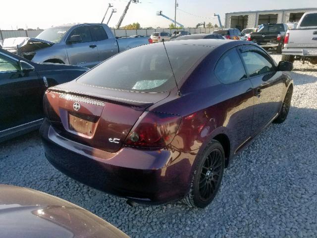 JTKDE177X50017934 - 2005 TOYOTA SCION TC 紫色 照片 4