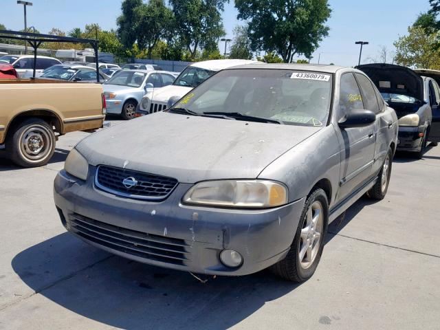 3N1BB51DX1L125726 - 2001 NISSAN SENTRA SE GRAY photo 2