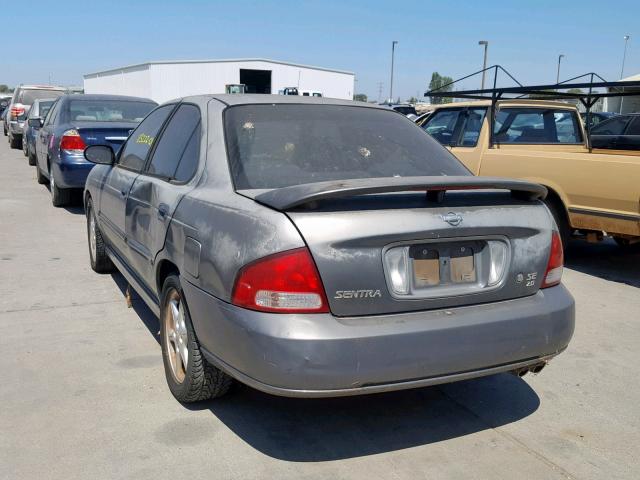 3N1BB51DX1L125726 - 2001 NISSAN SENTRA SE GRAY photo 3