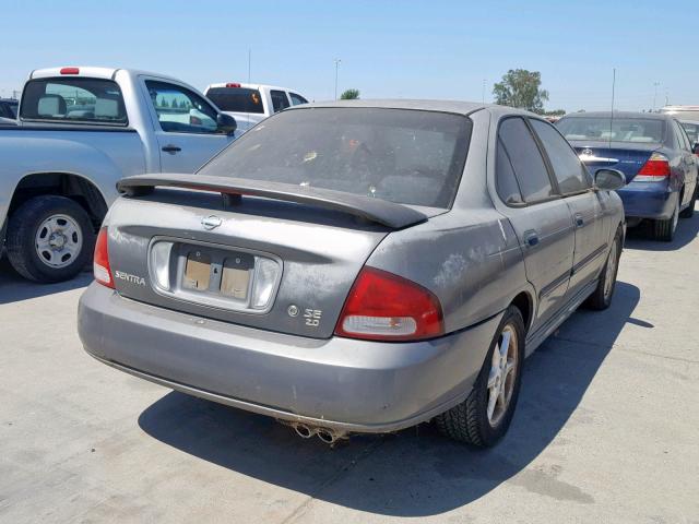 3N1BB51DX1L125726 - 2001 NISSAN SENTRA SE GRAY photo 4