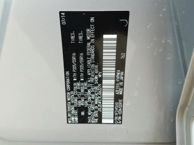 JTLZE4FE7EJ063279 - 2014 TOYOTA SCION XB Күміс фото 10