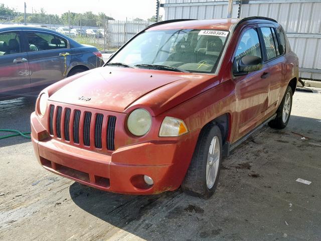 1J8FT47WX8D555988 - 2008 JEEP COMPASS SP RED photo 2