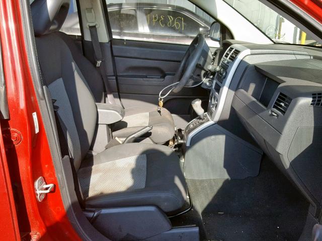 1J8FT47WX8D555988 - 2008 JEEP COMPASS SP RED photo 5
