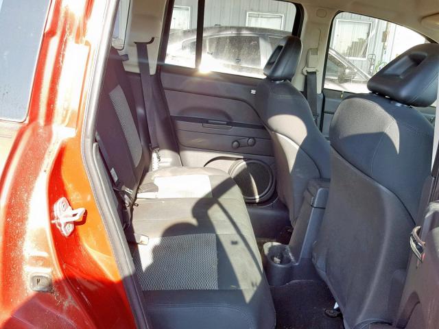 1J8FT47WX8D555988 - 2008 JEEP COMPASS SP RED photo 6