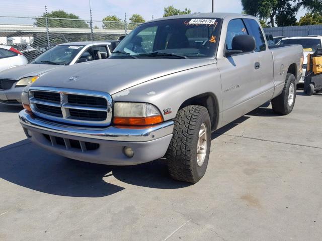 1B7GL23Y6VS197870 - 1997 DODGE DAKOTA SILVER photo 2