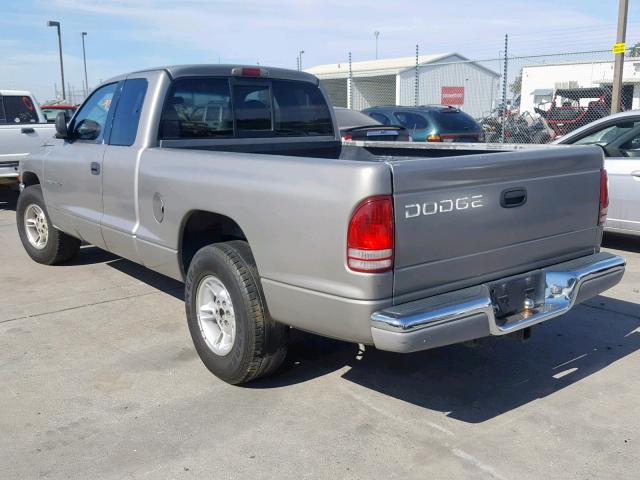 1B7GL23Y6VS197870 - 1997 DODGE DAKOTA SILVER photo 3