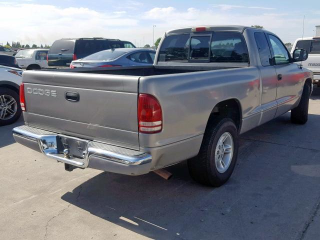 1B7GL23Y6VS197870 - 1997 DODGE DAKOTA SILVER photo 4