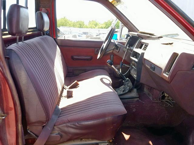 1N6SD11S1LC374992 - 1990 NISSAN D21 SHORT RED photo 5