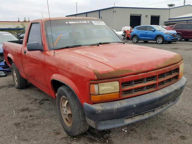 1B7FL26P1TS660686 - 1996 DODGE DAKOTA RED photo 1