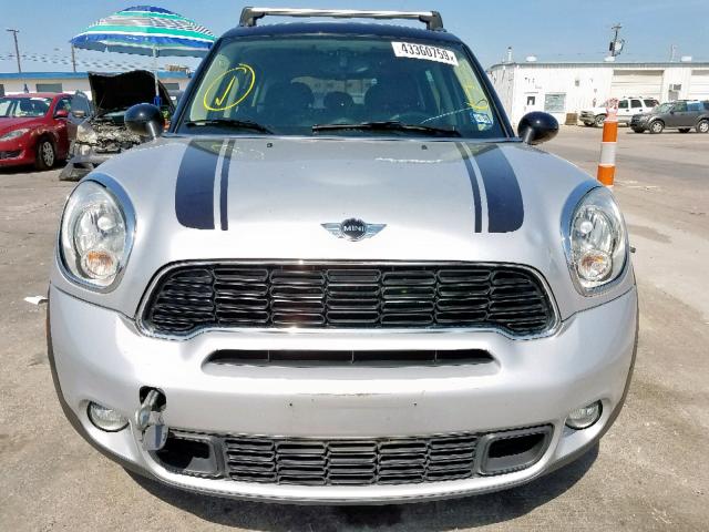 WMWZC3C53CWL85799 - 2012 MINI COOPER S C SILVER photo 9