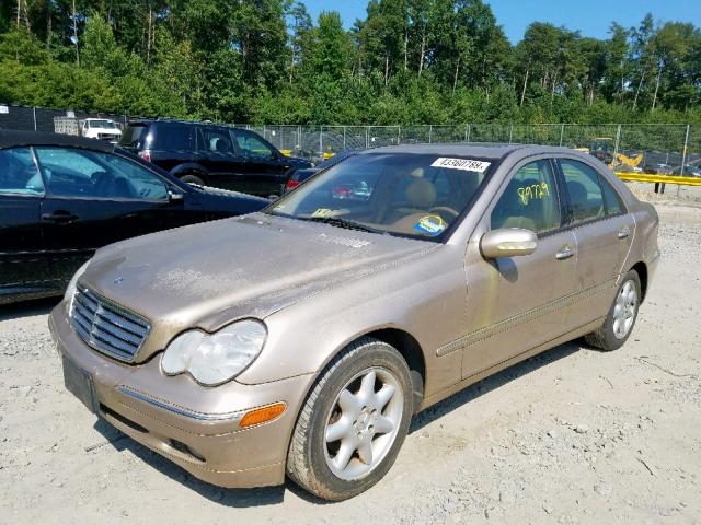 WDBRF84J33F348026 - 2003 MERCEDES-BENZ C 320 4MAT BEIGE photo 2