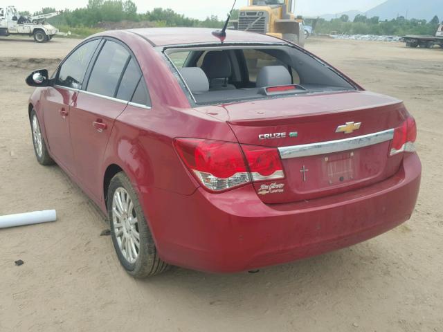 1G1PK5SC9C7181729 - 2012 CHEVROLET CRUZE ECO RED photo 3