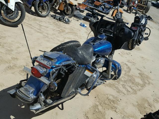 1HD1DDV126Y603588 - 2006 HARLEY-DAVIDSON FLHT BLUE photo 4