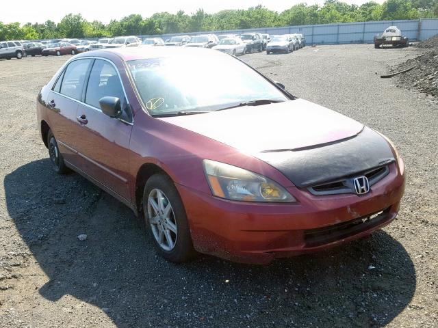 1HGCM66583A074354 - 2003 HONDA ACCORD BURGUNDY photo 1