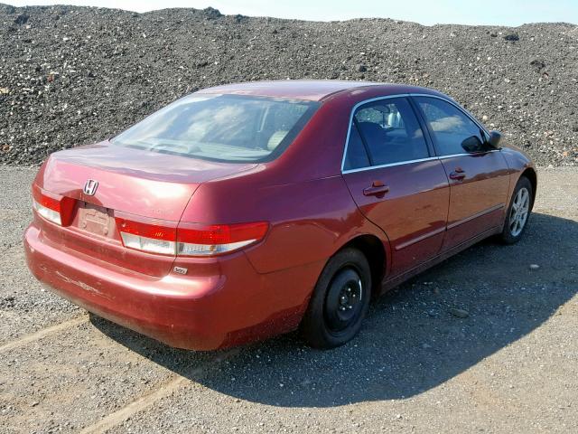 1HGCM66583A074354 - 2003 HONDA ACCORD BURGUNDY photo 4