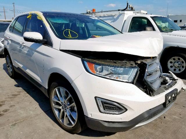 2FMPK4K84FBB26786 - 2015 FORD EDGE TITAN WHITE photo 1