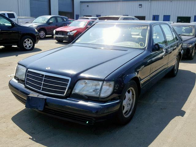 WDBGA43G0WA399571 - 1998 MERCEDES-BENZ S 420 BLACK photo 2