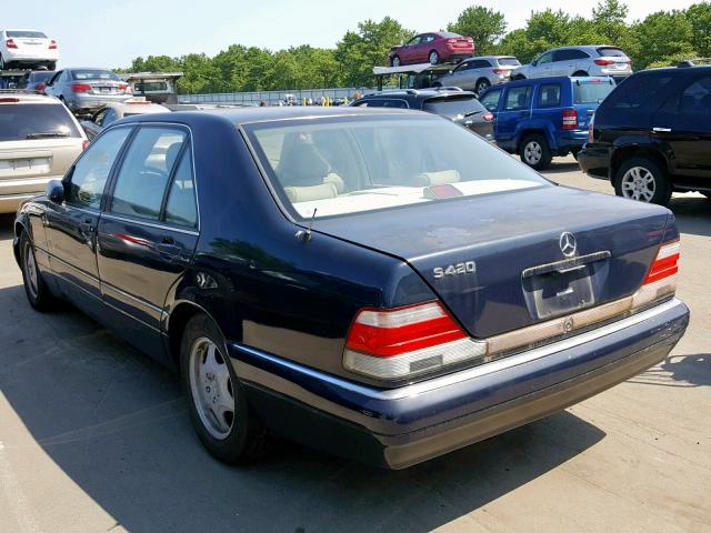 WDBGA43G0WA399571 - 1998 MERCEDES-BENZ S 420 BLACK photo 3