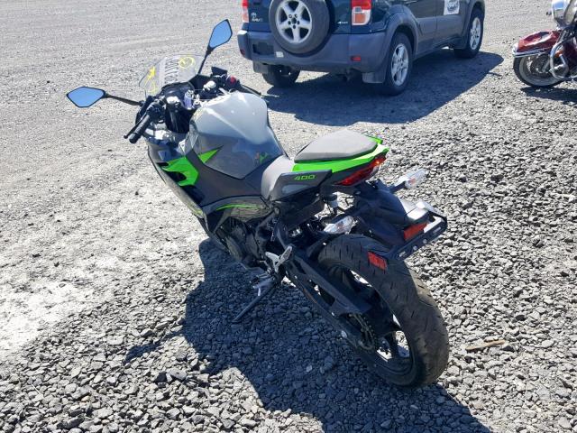 JKAEXKG11KDA22626 - 2019 KAWASAKI EX400 GREEN photo 3