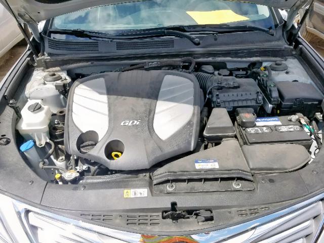 KMHFH4JG4DA329110 - 2013 HYUNDAI AZERA GLS SILVER photo 7