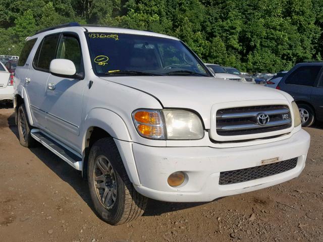 5TDBT48AX3S203919 - 2003 TOYOTA SEQUOIA LI WHITE photo 1