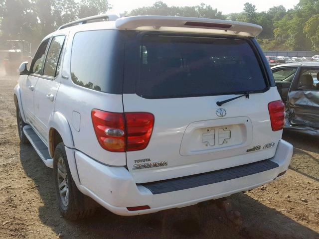 5TDBT48AX3S203919 - 2003 TOYOTA SEQUOIA LI WHITE photo 3