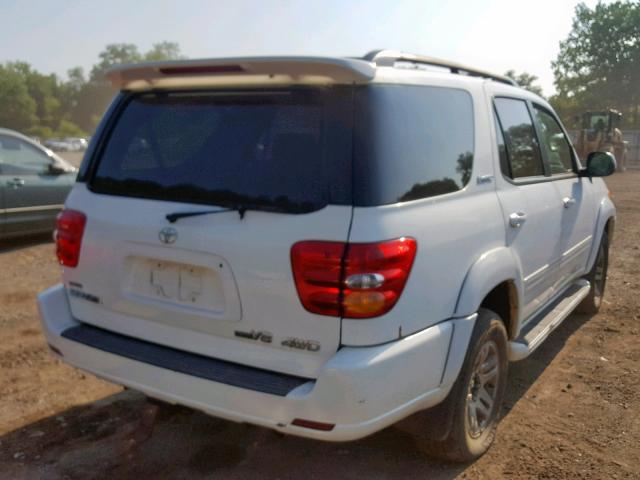 5TDBT48AX3S203919 - 2003 TOYOTA SEQUOIA LI WHITE photo 4