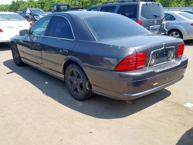 1LNHM87A22Y630123 - 2002 LINCOLN LS BLACK photo 3