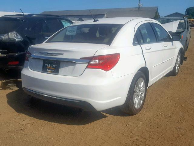 1C3CCBABXCN204784 - 2012 CHRYSLER 200 LX WHITE photo 4