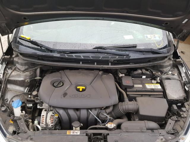 KNAFX4A83E5102384 - 2014 KIA FORTE EX GRAY photo 7